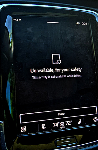 Unavailable for your safety